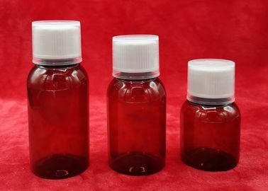 bouteilles de médecine d'ANIMAL FAMILIER de taille de 108mm avec la preuve en aluminium de lumière de couleur de Brown de revêtement