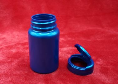 Bouteilles en plastique rondes colorées, bouteilles de pilule pharmaceutiques faciles à s'ouvrir/étroit