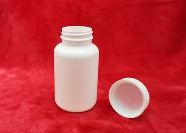 Ensemble complet en plastique de bouteilles de pilule du HDPE 150ml avec la couleur de blanc de chapeau/revêtement