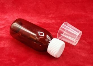 Bouteille de sirop de médecine de couvercle à visser, bouteilles de empaquetage médicales du plastique 100ml 