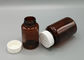 Bouteilles d'animal familier de Brown pour des pharmaceutiques, bouteilles en plastique de la médecine 250ml avec des couvercles
