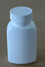 Couleur blanche de petites bouteilles carrées de plastique pour les pilules/emballage médicaux de Tablette