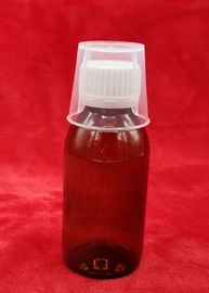 Bouteilles en plastique d'animal familier d'ensemble complet, bouteilles de pilule liquides de pharmacie d'emballage avec la capsule/la tasse de mesure