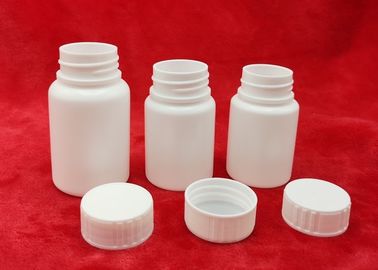 bouteilles en plastique rondes de taille de 65mm pour l'emballage pharmaceutique, bouteille vide de médecine de HDPE