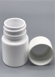 bouteilles de pilule 30ml en plastique blanches avec le couvercle, bouteilles vides rondes de capsule 