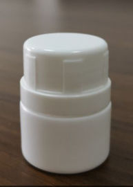 petite bouteille blanche de la médecine 5.9g, bouteilles 30ml en plastique rondes avec des couvercles